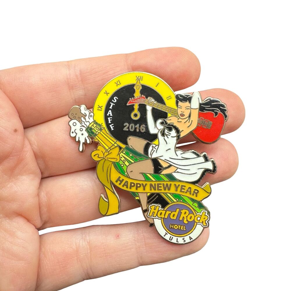 Rare Hard Rock Cafe Tulsa 2016 Staff Pin: New Years Eve